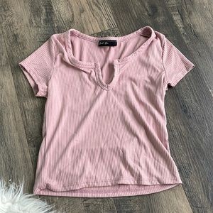 Pink crop top